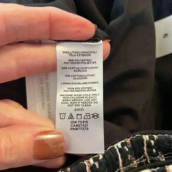 Ann Taylor Tweed Skirt Size 6 NWT - Picture 10 of 10